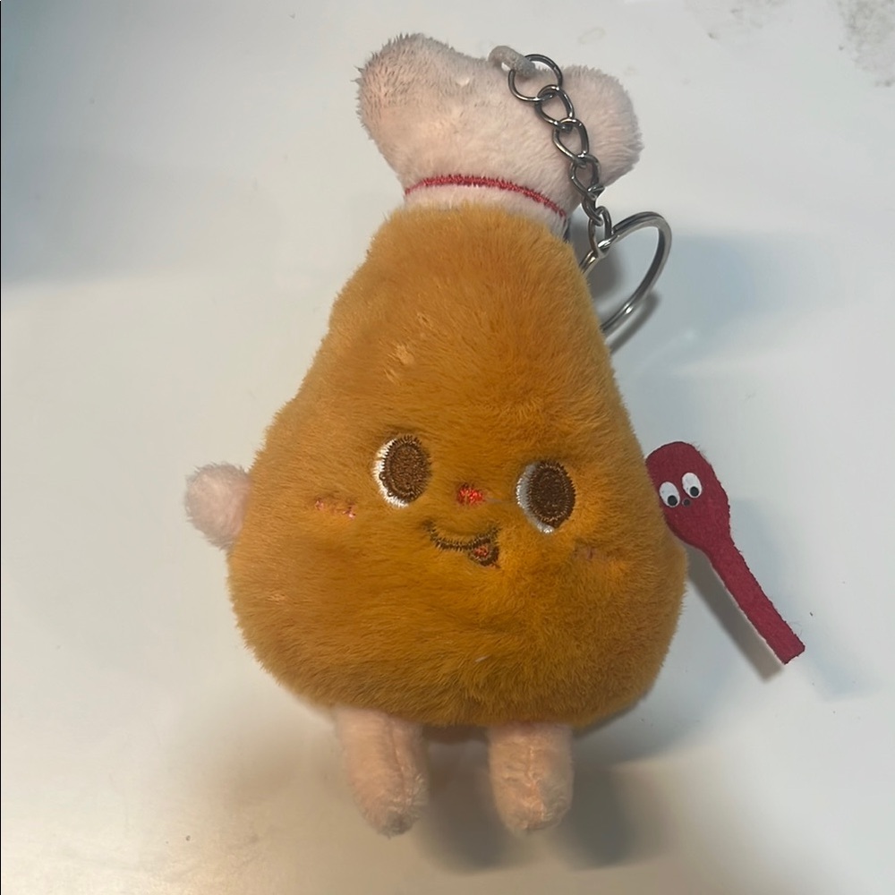 Cute Plush Keychain with Chef Hat